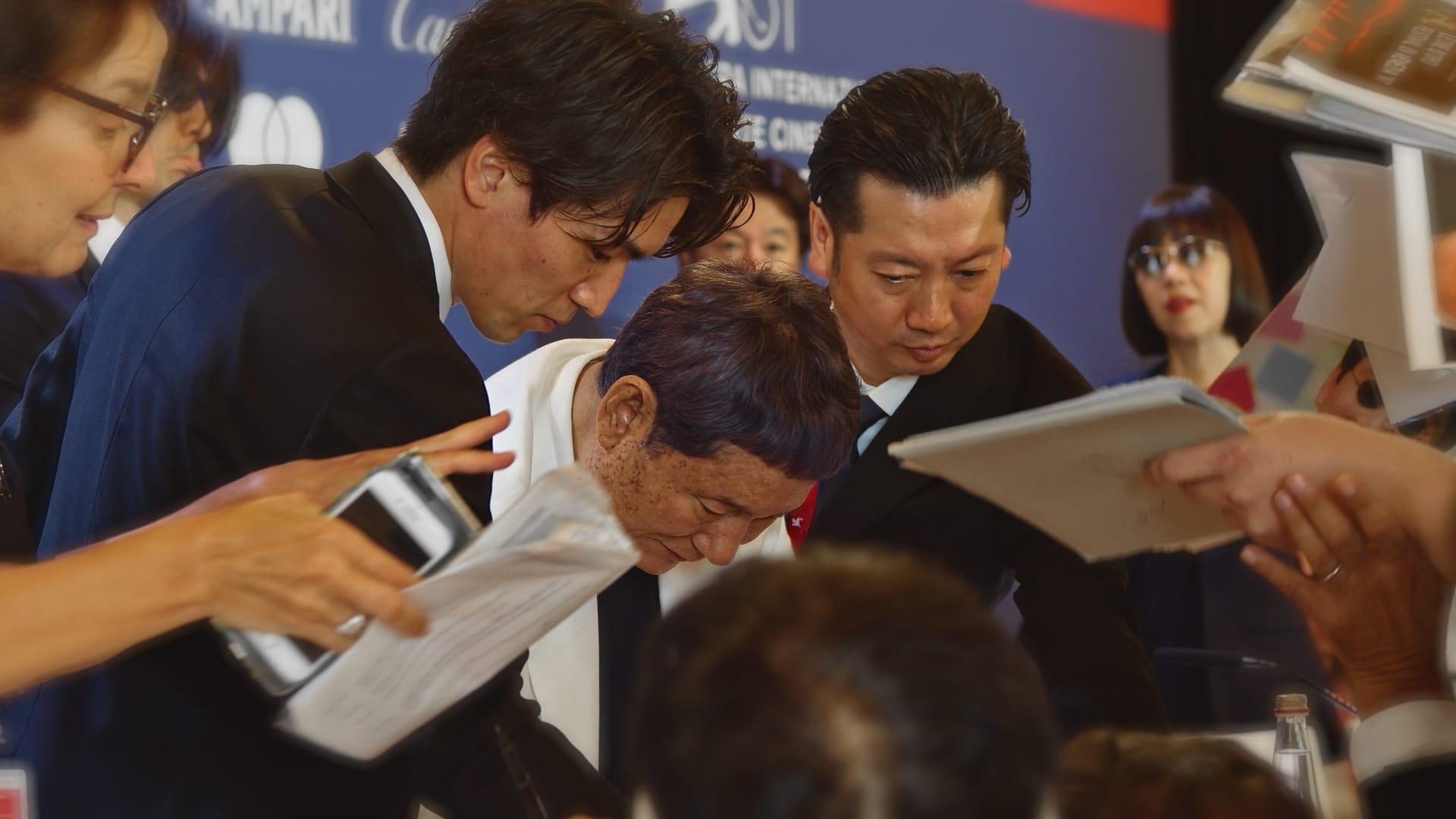Biennale cinema 2024 onferenza stampa Takashi Kitano